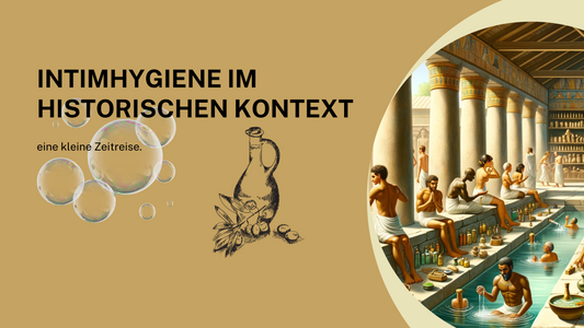 Intimhygiene im historischen Kontext mit antikem Badehaus