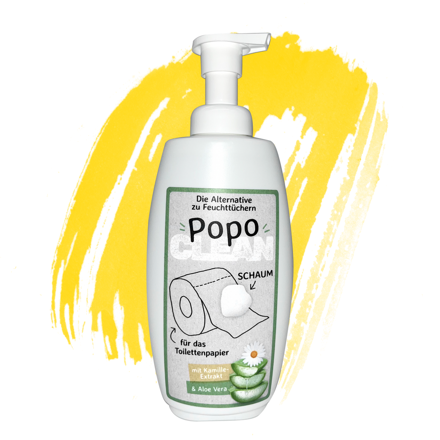 PopoClean Flasche 300ml - Alternative feuchtes Toilettenpapier